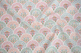 Mandara Flower Floral Patterned Fabric made in Korea by the Half Yard