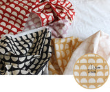 韓國半碼製造的簡單波浪圖案布料