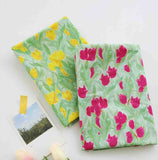 Fragrant Tulip Flower 30s Cotton Fabric printed in Korea 36" x 57" 90cm x 145cm by the Yard