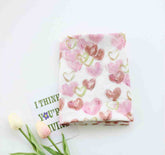 格紋格子條紋純色紫羅蘭 Biowash 面料韓國印花 36 英寸 x 62 英寸 90 厘米 x 160 厘米按碼