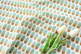 Spring Picnic Flowerpot 30s Cotton Fabric printed in Korea 36" x 57" 90cm x 145cm by the Yard