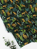 Jungle Leopard Patterned Fabric made in Korea by the Half Yard