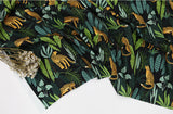 Jungle Leopard Patterned Fabric made in Korea by the Half Yard