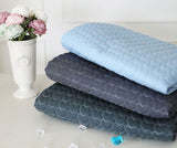 Denim Heart Patterned Quilted Cotton Blue Color Fabric made in Korea by the Half Yard 18" x 59" or 45 x 150cm