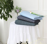 Denim Heart Patterned Quilted Cotton Blue Color Fabric made in Korea by the Half Yard 18" x 59" or 45 x 150cm