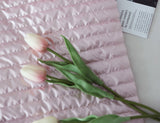 Pink Glitter Stripe Diamond Heart Patterned Quilted Nubi Polyester Fabric made in Korea by the Half Yard 18" x 59" or 45 x 150cm