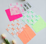 Neon Colored Ribbon & Solid Patterned 60s Cotton Nylon Fabric made in Korea by the Yard