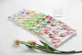 Rose Tulip Heart Cotton 30s Heart Quilted Fabric made in Korea by the Yard 36" x 57" or 90 x 145cm