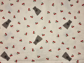 Cheomseongdae & Cherry Patterned Crinkle Double Gauze Fabric made in Korea by the Yard 36" x 59" or 90 x 150cm (Copy)
