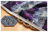 Korean Traditional Galaxy Color Sun Moon Five Peaks Jagae Raden Patterned Cotton Fabric made in Korea by the Half Yard