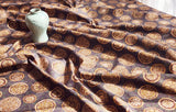Korean Traditional Lotus Roof Tile Patterned Cotton Fabric made in Korea by the Half Yard