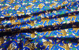 Korean Traditional Art Folk Painting Derpy Tiger Magpie Patterned Cotton Fabric made in Korea by the Half Yard