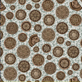 韓国の伝統的な六角形の螺鈿ジャガエ柄の綿生地(半ヤード単位)