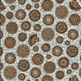 韓国の伝統的な六角形の螺鈿ジャガエ柄の綿生地(半ヤード単位)