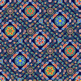 Korean Traditional Bandana Style Dancheong Patterned Cotton Fabric made in Korea by the Half Yard