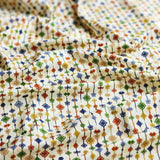 Korean Traditional Style Knot Patterned Cotton Fabric made in Korea by the Half Yard