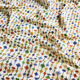 Korean Traditional Style Knot Patterned Cotton Fabric made in Korea by the Half Yard