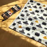 Korean Traditional Hat "Gat" Patterned Cotton Fabric made in Korea by the Half Yard