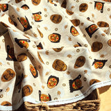 Korean Traditional Mask "Tal" Patterned Cotton Fabric made in Korea by the Half Yard