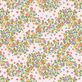 Korean Traditional Style Knot Flower Garden Pink Patterned Cotton Fabric made in Korea by the Half Yard