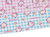 Sanrio Hello Kitty Check Cherry Oxford Licensed Fabric printed in Japan by the Half Yard