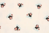 Women Divers "Jeju Haeneyo" Patterned Double Gauze Fabric made in Korea by the Yard 36" x 59" or 90 x 150cm