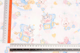 草莓熊兔圖案 40 年代韓國原廠製造面料 36 英寸 x 58 英寸或 90 x 145 厘米