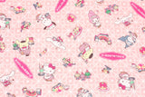 Sanrio Character Dessert Cafe Fabric printed in Japan by the Half Yard