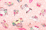 Sanrio Character Dessert Cafe Fabric printed in Japan by the Half Yard