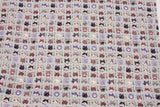 Japan Cat Kitten Face Illustrated Guide Patterned Japanese Oxford Fabric by the Half Yard