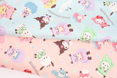 Sanrio Characters Hood Kuromi Mymelody Oxford Fabric printed in Japan by the Half Yard