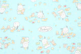 Sanrio Pochacco Picnic Oxford Fabric printed in Japan by the Half Yard