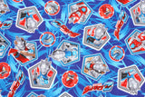 Japanese Animation Ultraman Oxford Fabric made in Japan
