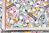 Sanrio Pochacco Comic Oxford Licensed Fabric printed in Japan by the Half Yard