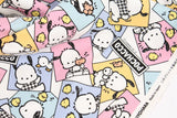 Sanrio Pochacco Comic Oxford Licensed Fabric printed in Japan by the Half Yard