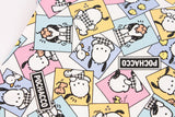 Sanrio Pochacco Comic Oxford Licensed Fabric printed in Japan by the Half Yard