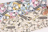 Sanrio Pochacco Comic Oxford Licensed Fabric printed in Japan by the Half Yard