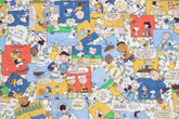 Liberty Tana Lawn Snoopy Peanuts Comic Strip Cosmos Fabric printed in Japan FQ 45cm by 53cm or 18" by 21"