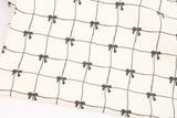 Check Grid on Ribbon Patterned Fabric Cotton made in Korea by the Half Yard