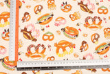 昭和レトロ動物ライオン鹿象ワンダーガール柄生地日本製生地 半ヤード単位