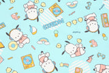 Sanrio Pochacco Retro Street Oxford Licensed Fabric printed in Japan by the Half Yard