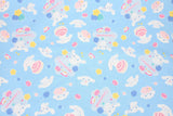 Sanrio Cinnamoroll Cute Blue Oxford Licensed Fabric printed in Japan by the Half Yard