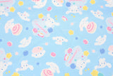 Sanrio Cinnamoroll Cute Blue Oxford Licensed Fabric printed in Japan by the Half Yard