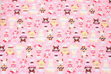 Sanrio Characters Parfait Oxford Licensed Fabric printed in Japan by the Half Yard