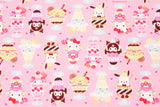 Sanrio Characters Parfait Oxford Licensed Fabric printed in Japan by the Half Yard