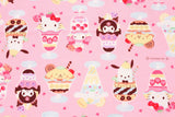 Sanrio Characters Parfait Oxford Licensed Fabric printed in Japan by the Half Yard