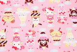 Sanrio Characters Parfait Oxford Licensed Fabric printed in Japan by the Half Yard