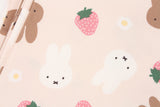 Miffy Strawberry Oxford Licensed Fabric printed in Japan by the Half Yard