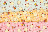 Sanrio Character Pompompurin Cherry Oxford Licensed Fabric printed in Japan by the Half Yard