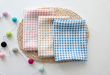 Check Gingham Viscose Rayon Fabric printed in Korea 36" x 44" 90cm x 110cm by the Yard